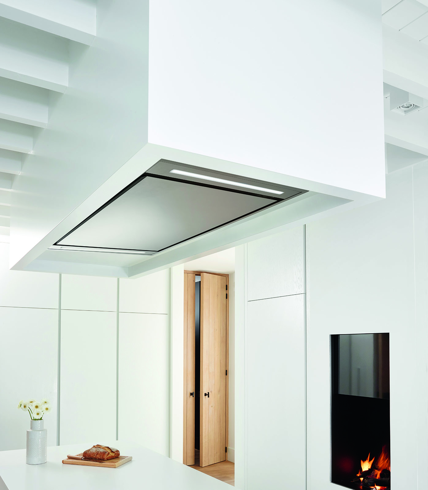 Hotte encastrable - E-250 - Pando Integral Cooking - de plafond / avec  éclairage intégré / à charbon actif